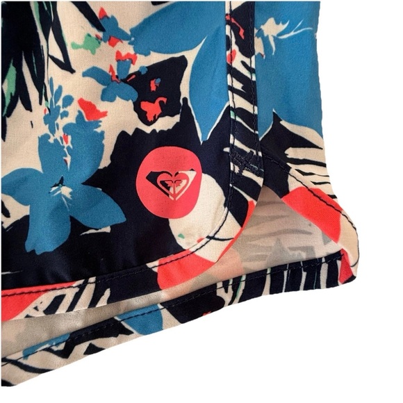 Roxy Girls Shorts Size 7 Tropical Print Pull-On Elastic Waist Summer - Picture 3 of 6